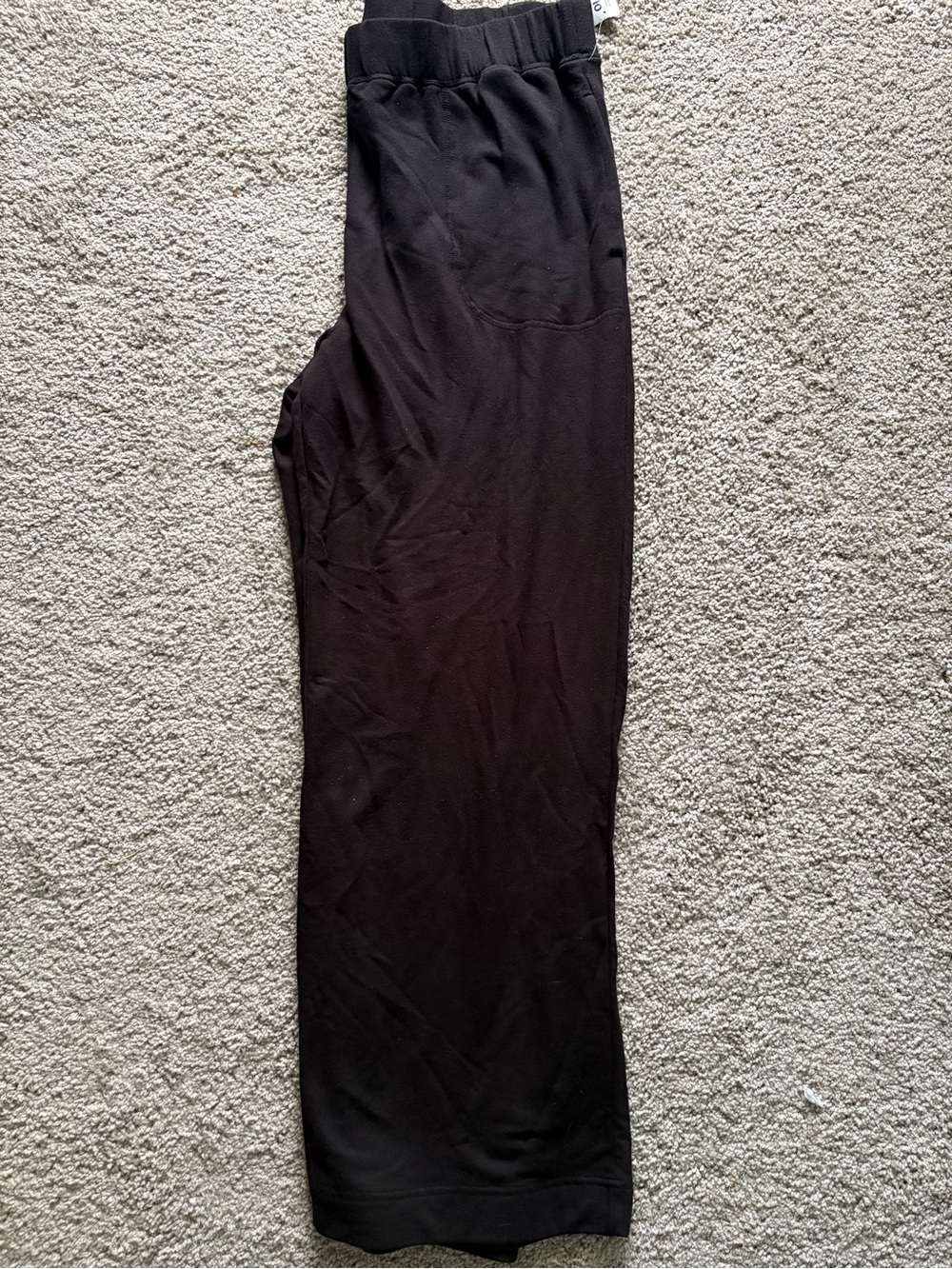 Old Navy Black Straight Leg Lounge Pants waistband NEW large wide leg
